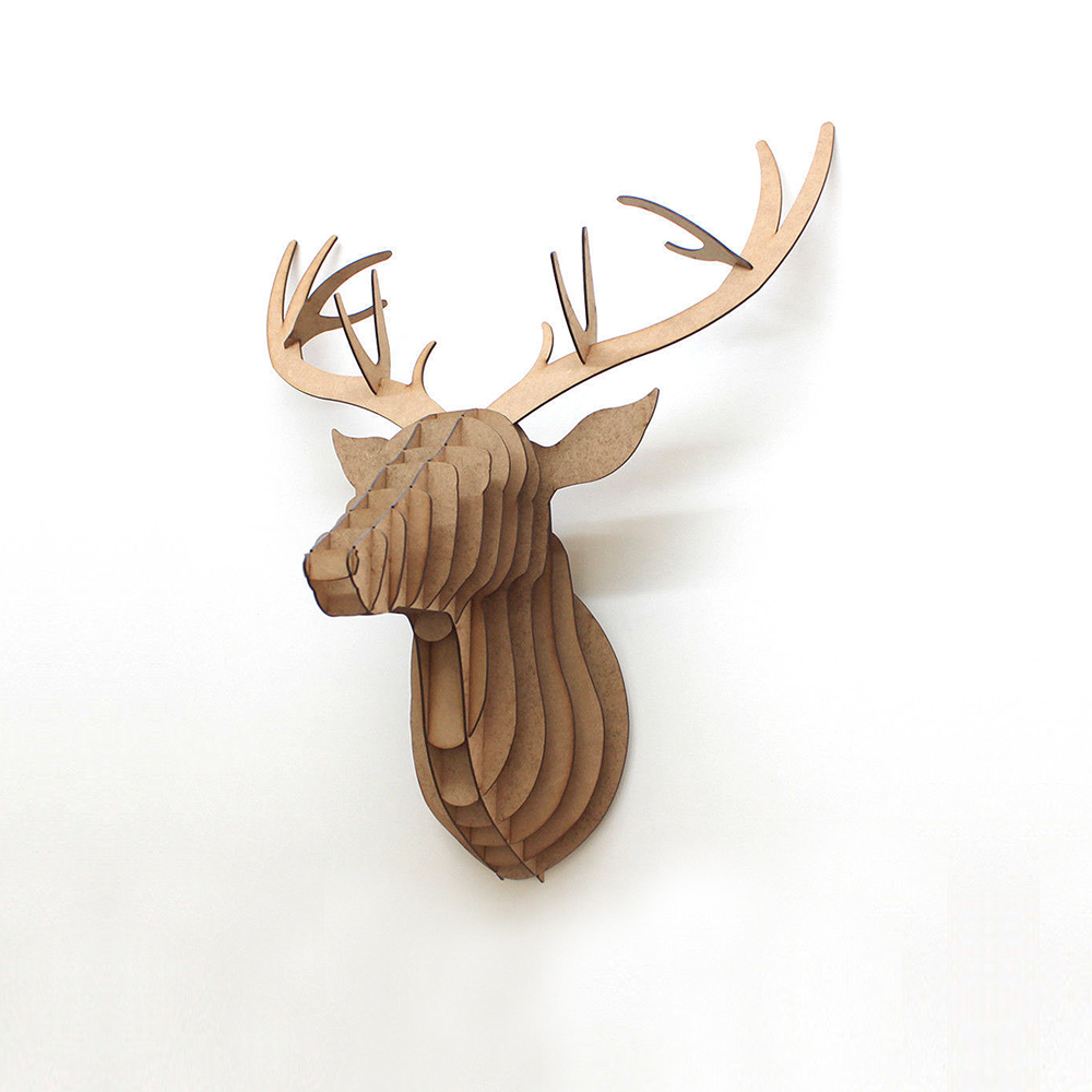 3D Stag Animal Head